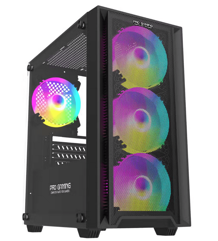 Carcasa PRO GAMING ARROW, RGB, Mid Tower, Black