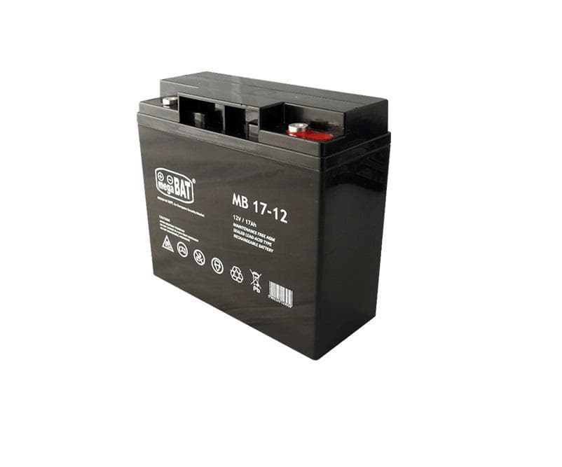 Acumulator VRLA AGM fara intretinere Megabat MB26-12; Capacitate:26Ah; Voltaj: 12V; Terminal: M5; dimensiuni: 166 × 175 × 125mm; greutate: 7.7kg