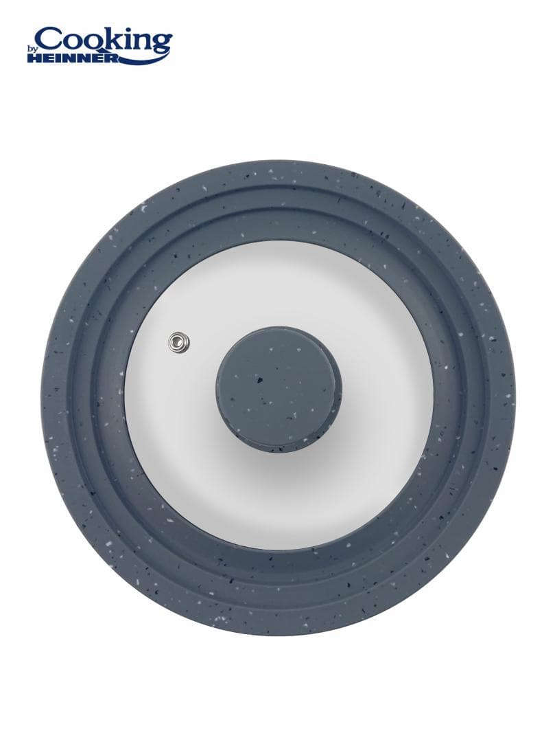SET 3 CAPACE STICLA CU MARGINE DIN SILICON AJUSTABILA 16/18/20 CM; 22/24/26 CM; 28/30/32 CM; GRI