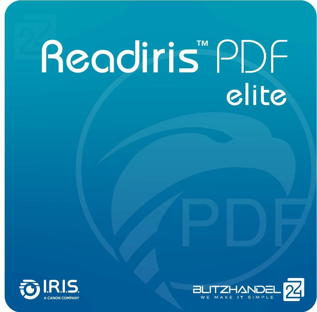 Readiris PDF 25 Elite, 1 licenta perpetua Windows/Mac, ESD. Mentenanta inclusa pentru 12 luni