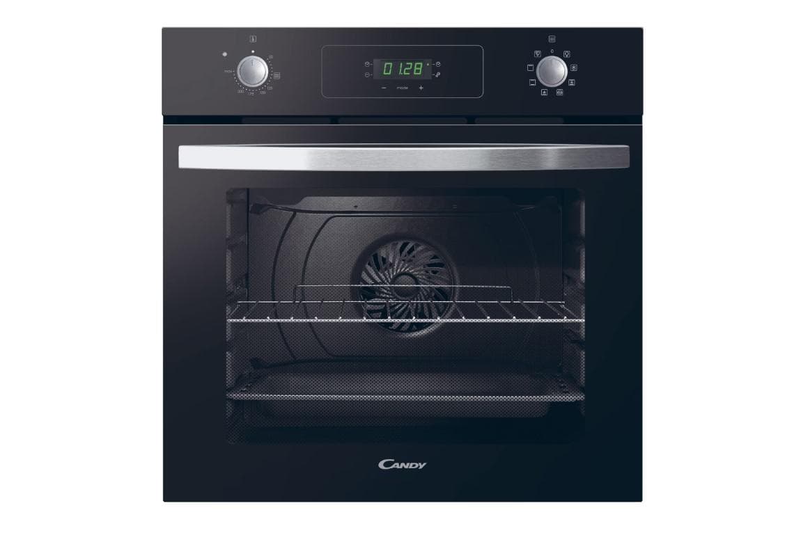 Cuptor Candy Multifunctional Display FIDC N605 L Idea, MF8fan assisted, A+, display, aquactiva, embossed cav., transparent glass, black, CHIMNEY