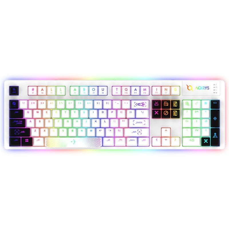 Tastatura Mecanica Gaming AQIRYS Aludra, RGB, USB, Alb