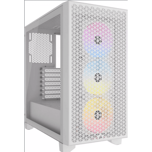 Carcasa Corsair 3000D RGB, RGB, Mid Tower, White