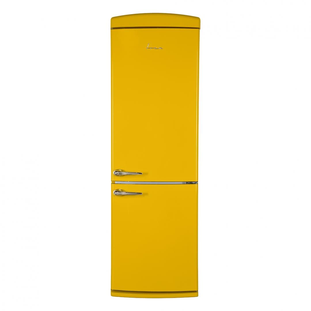 Combina frigorifica FRAM FC-VRR341YLE++, 340 l, Clasa E, Galben