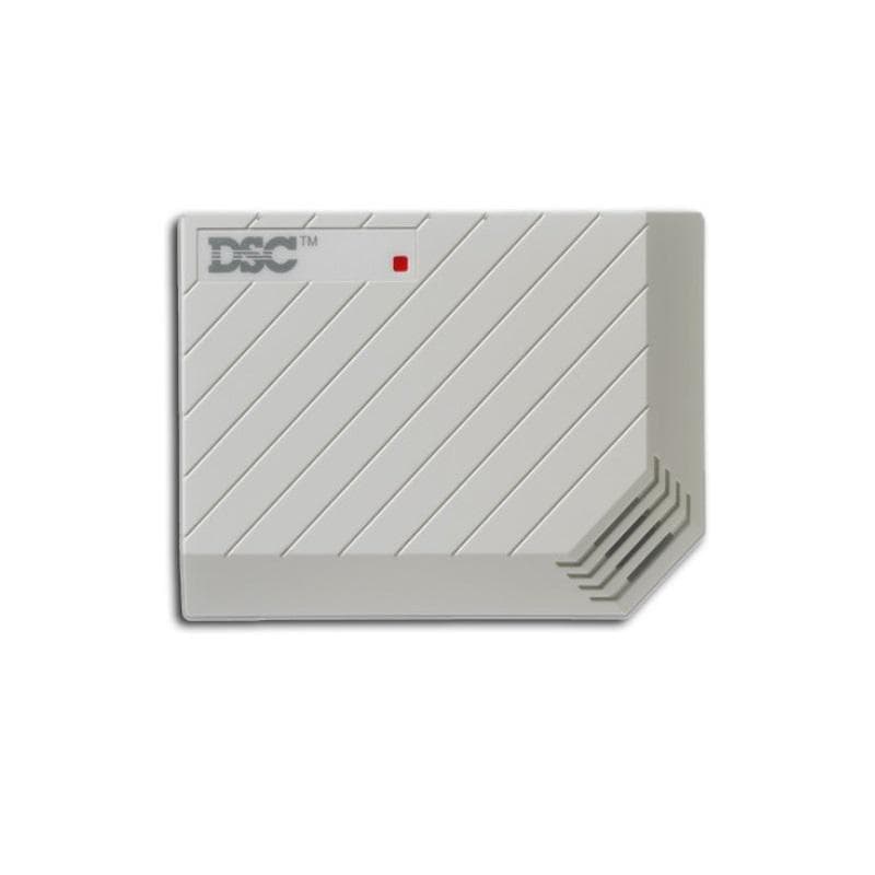 Detector acustic de spargere de geam DSC DG 50 , 10x10m, reglarea liniara a sensibilitatii, LED indicator de alarma, protectie RFI/EMI, tamper.