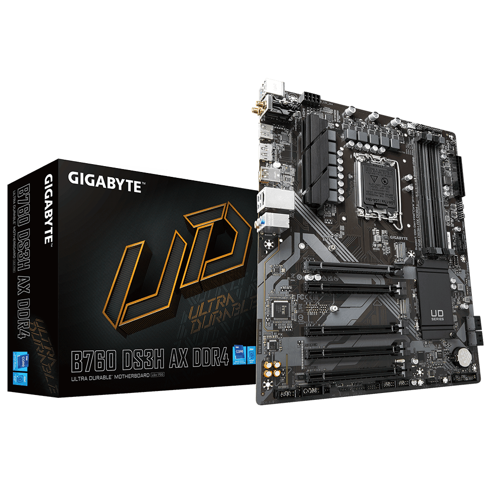 Placa de baza Gigabyte B760 DS3H AX, LGA 1700, DDR4, ATX