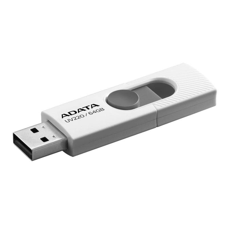 Memorie USB ADATA UV220 64 GB, USB 2.0, Alb