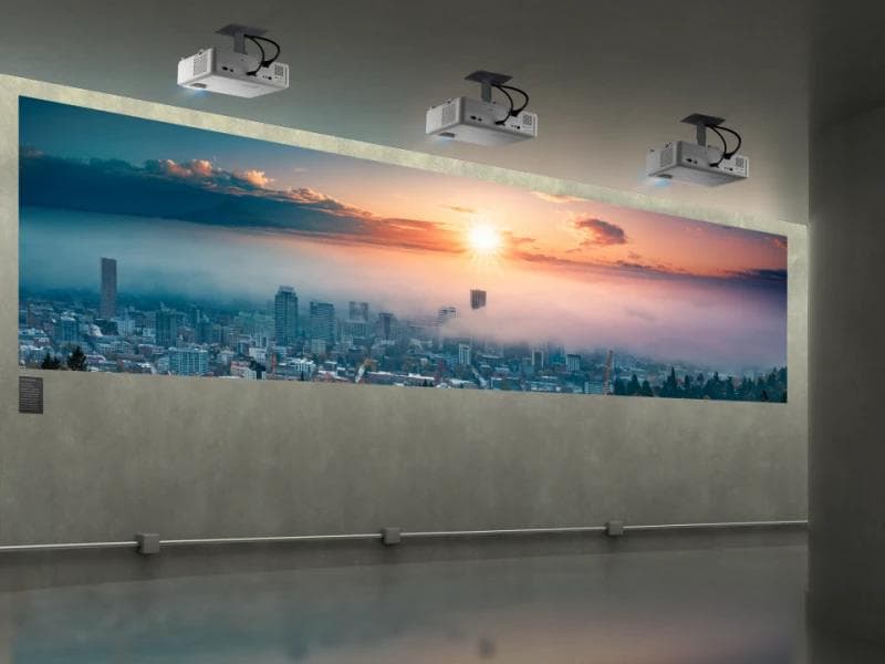 Videoproiector ViewSonic LS610HDH, FHD 1920* 1080, LED 60.000 ore, 5.000 lumeni, 3.000.000:1, zoom optoc 1.2x, dimensiune imagine 300", distanta proiectare 0.87-10.38 m, 27-32 dB, 2* HDMI, audio in/ out, USB Tip A (Alimentare): 1 (5V/1.5A), RS232, RJ45, difuzor 10W, 5kg, telecomanda cu laser