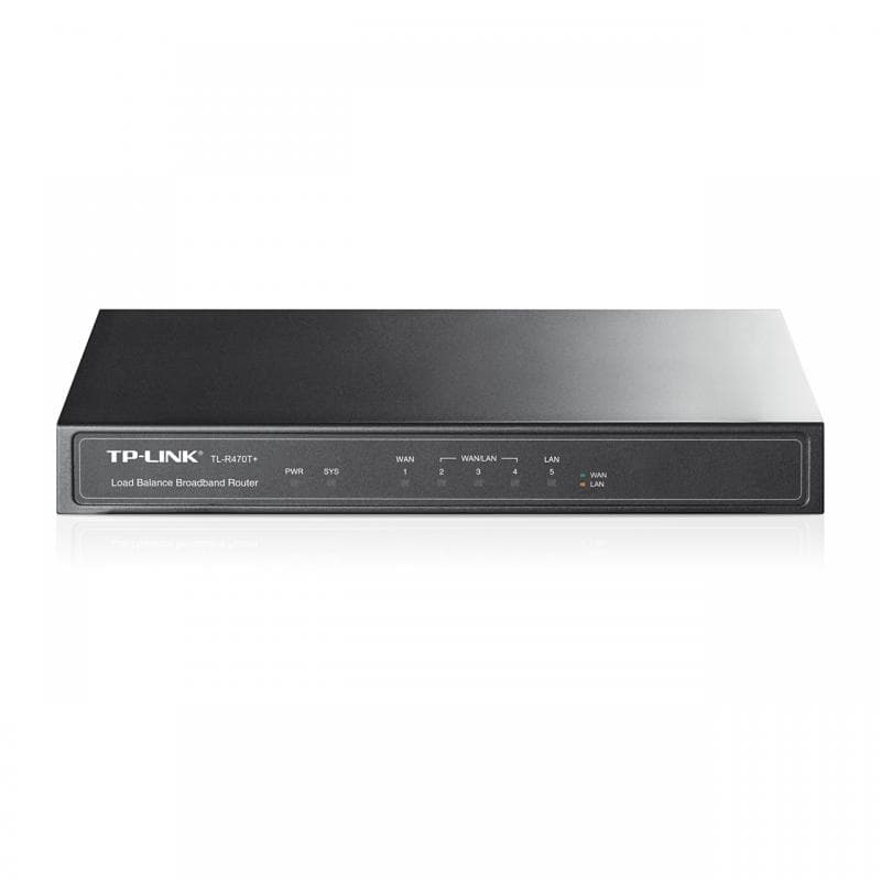 "Load Balance Broadband Router PORT: 1× 10/100 Mbps RJ45 WAN Port, 3× 10/100 Mbps RJ45 WAN/LAN Ports, 1× 10/100 Mbps RJ45 LAN Port FEATURE: 10000 Concurrent Sessions, Load Balance, Link Backup, Policy-based Firewall, Static Routing, Policy Routing, Guest Portal, IPTV, IPv6, VLAN"