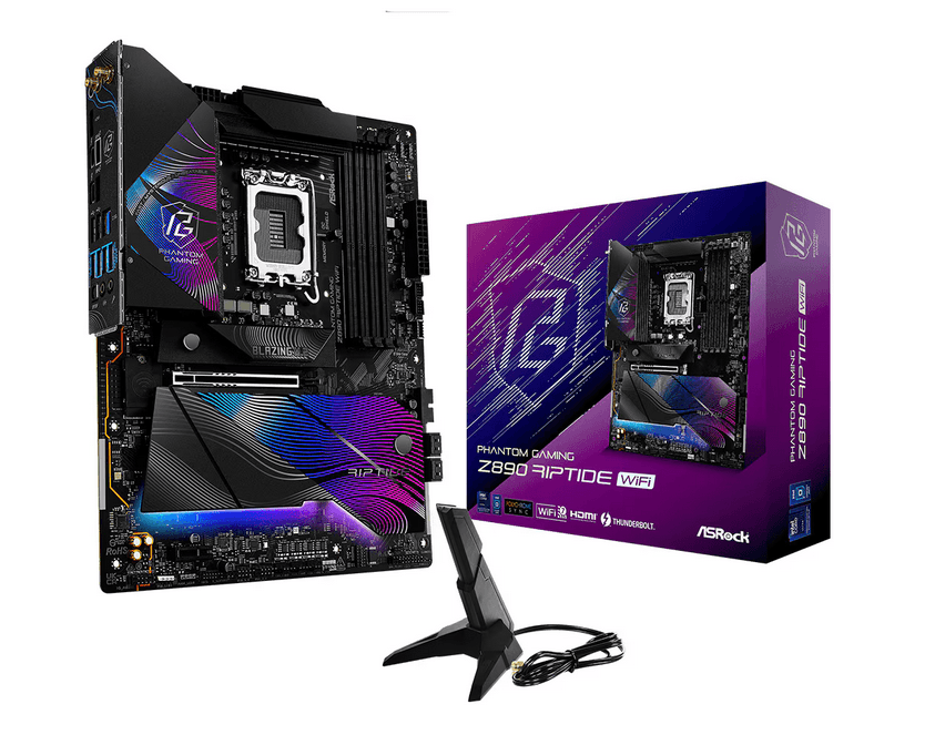 Placa de baza ASRock Phantom Gaming Z890 Riptide WiFi, LGA 1851, DDR5, ATX