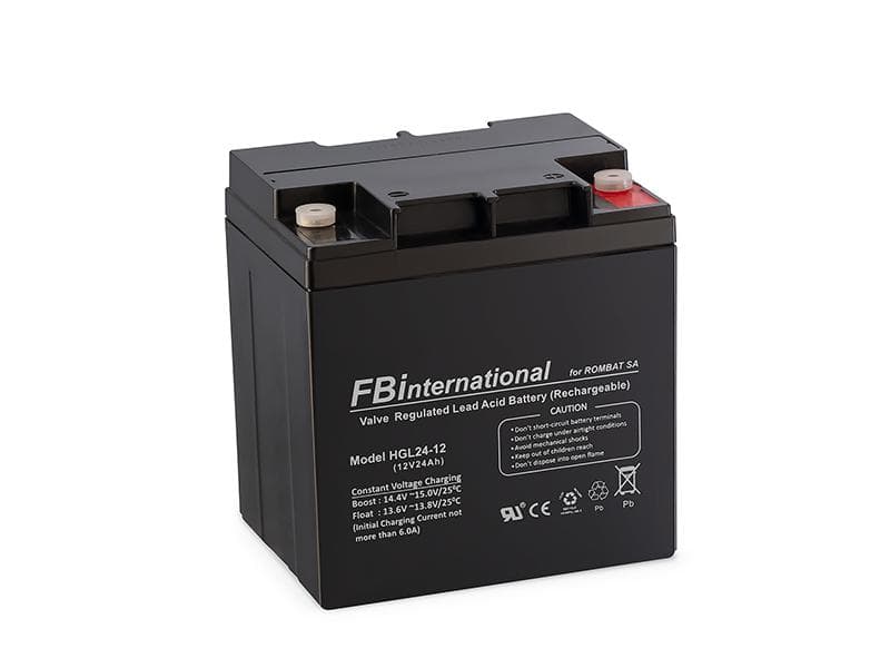 Acumulator stationar 24Ah/12V HGL12-4, Dimensiuni 166mm x 126mm x 174mm