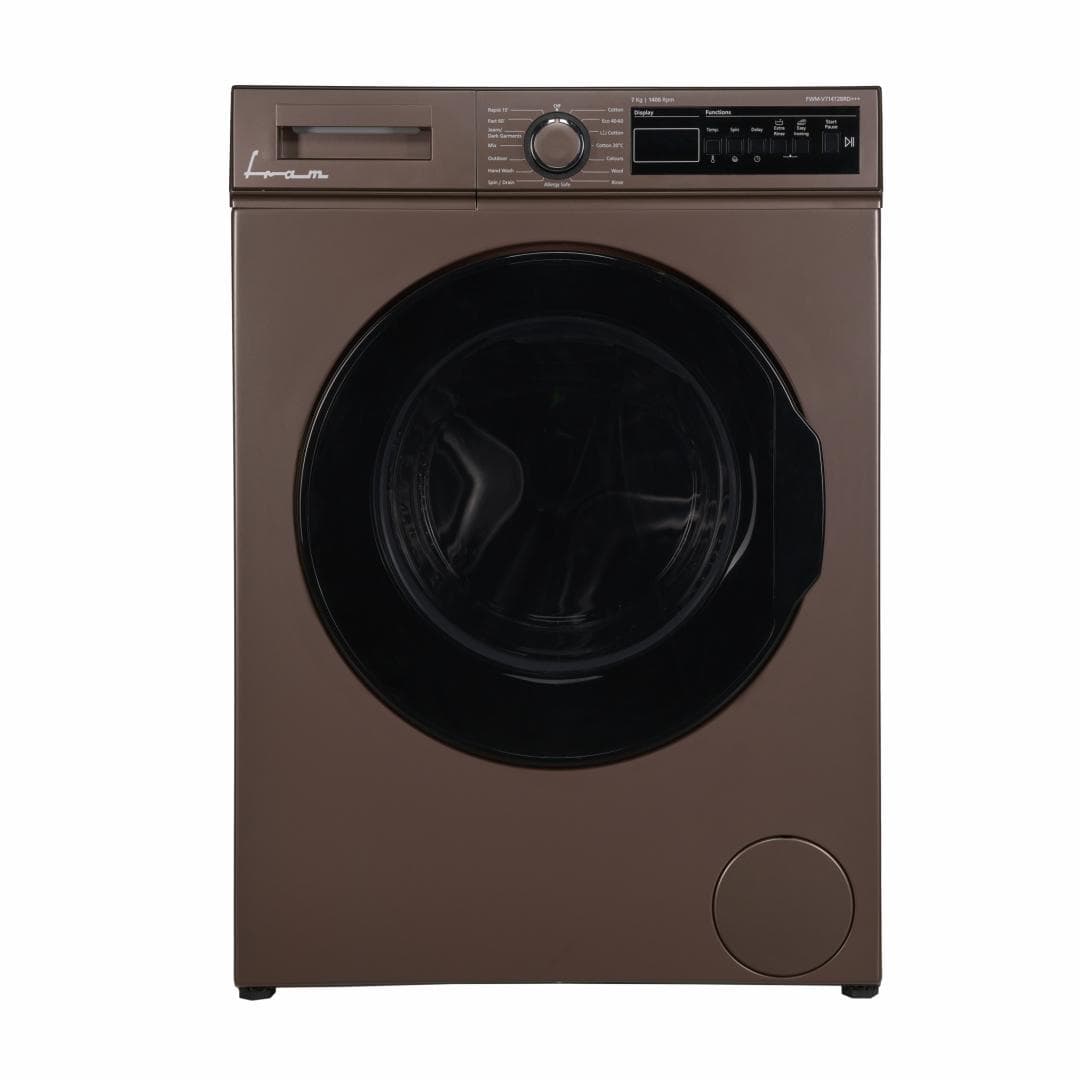 Masina de spalat rufe FRAM FWM-V714T2BRD+++, 7 kg, 1400 rpm, Clasa: D, Cafeniu pastelat