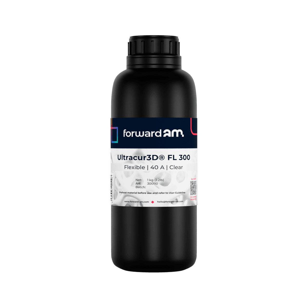 Rășină 3D Forward AM Ultracur3D Flexible UV FL 300 – 1 kg – Clear