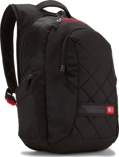 RUCSAC CASE LOGIC, pt. notebook de max. 16 inch, 1 compartiment, buzunar frontal x 2 | buzunar lateral x 2, waterproof, poliester, negru, 3201268 "DLBP-116 BLACK"