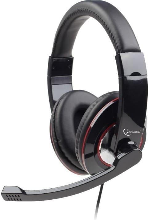CASTI Gembird, cu fir, standard, utilizare multimedia, microfon pe brat, conectare prin Jack 3.5 mm x 2, negru, "MHS-001"