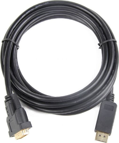 CABLU video GEMBIRD, adaptor DisplayPort (T) la DVI-D DL (T), 1m, rezolutie maxima Full HD (1920 x 1080) la 60Hz, negru, "CC-DPM-DVIM-1M"