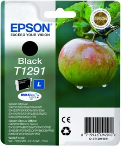 Cartus Cerneala Original Epson Black, T1291, pentru SX425W, "C13T12914011"