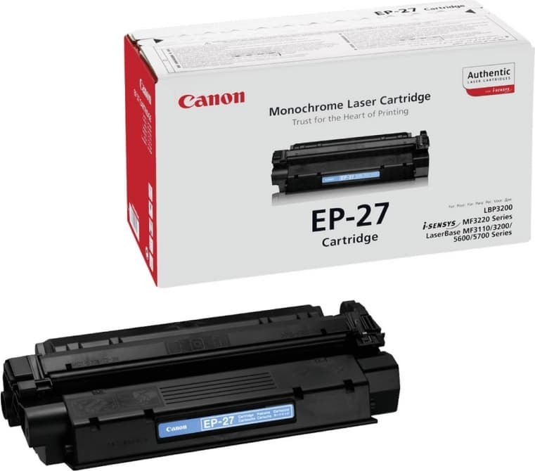 Toner Original Canon Black, EP-27, pentru LBP-3200|LBP-3210|MF-3220|MF-3240|MF-5530|MF-5550|MF-5630|MF-5650|MF-5730|MF-5750|MF-5770|MF-3110, 2.5K,"CR8489A002AA"