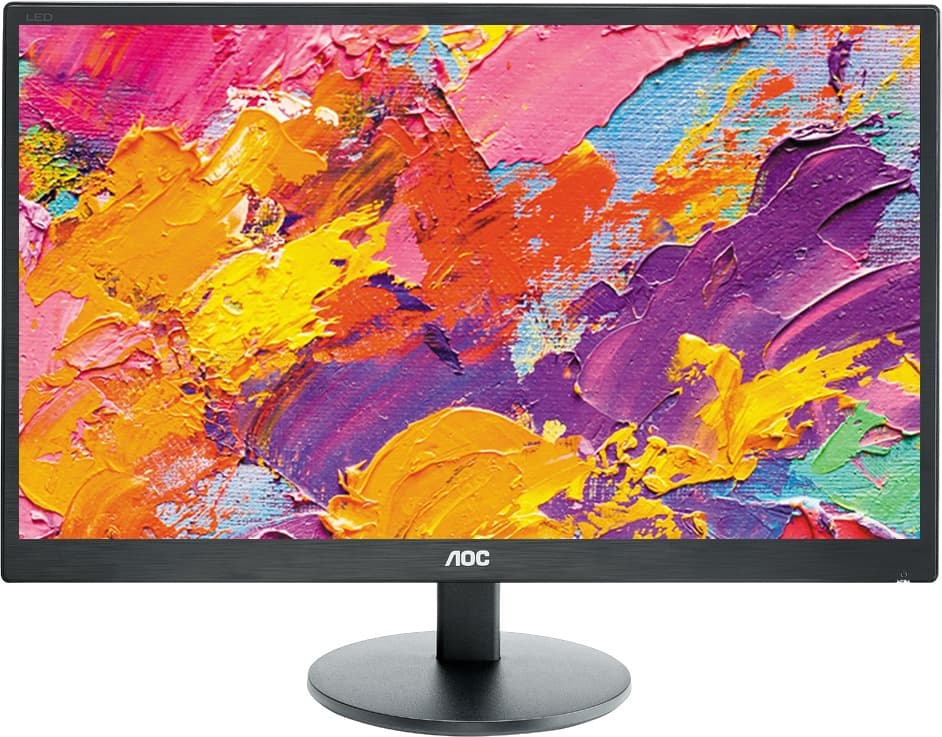 MONITOR AOC 23.6", home, office, TN, Full HD (1920 x 1080), Wide, 250 cd/mp, 1 ms, VGA, DVI, HDMI, "E2470SWH"