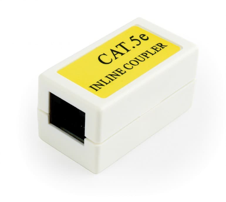 CUPLA RJ-45 GEMBIRD pt. cablu UTP, Cat5e, RJ-45 (M) x 2, plastic, 1 buc, "NCA-LC5E-001"