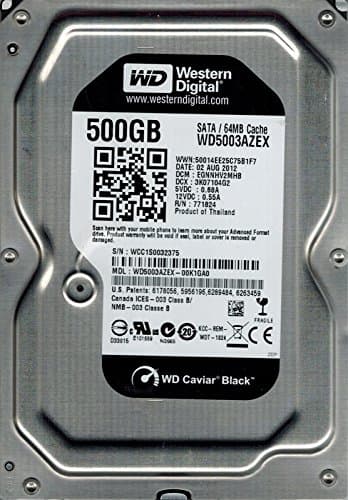 HDD WD 500 GB, Black, 7.200 rpm, buffer 64 MB, pt. desktop PC, "WD5003AZEX"