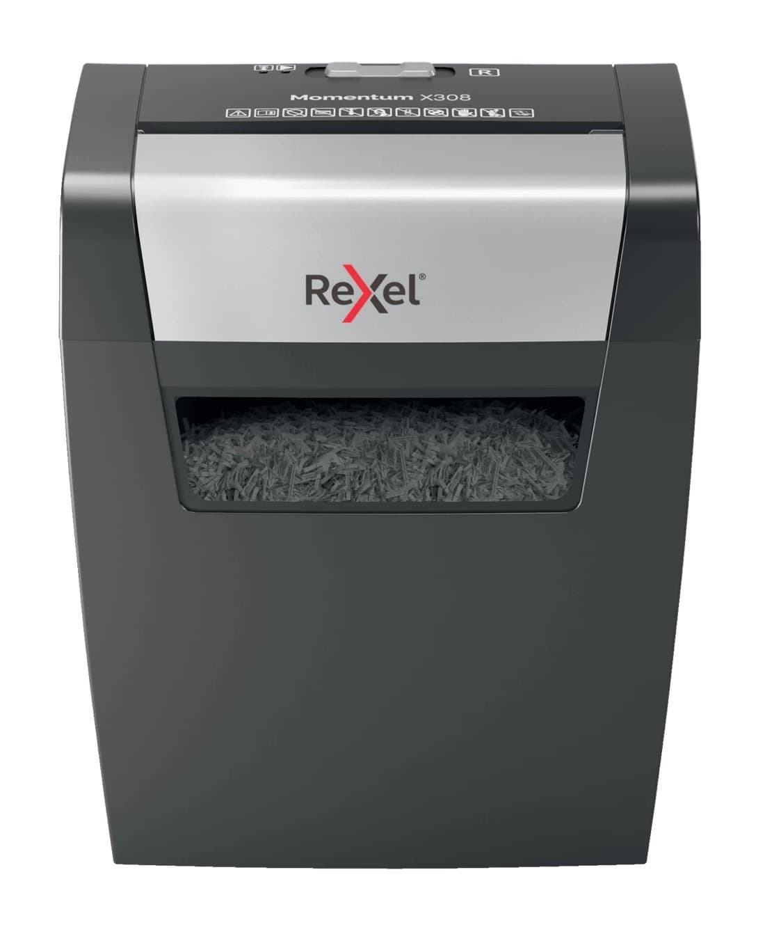 Distrugator manual documente MOMENTUM X308, 8 coli, P3, cross-cut (tip confeti) Rexel "2104570EU"