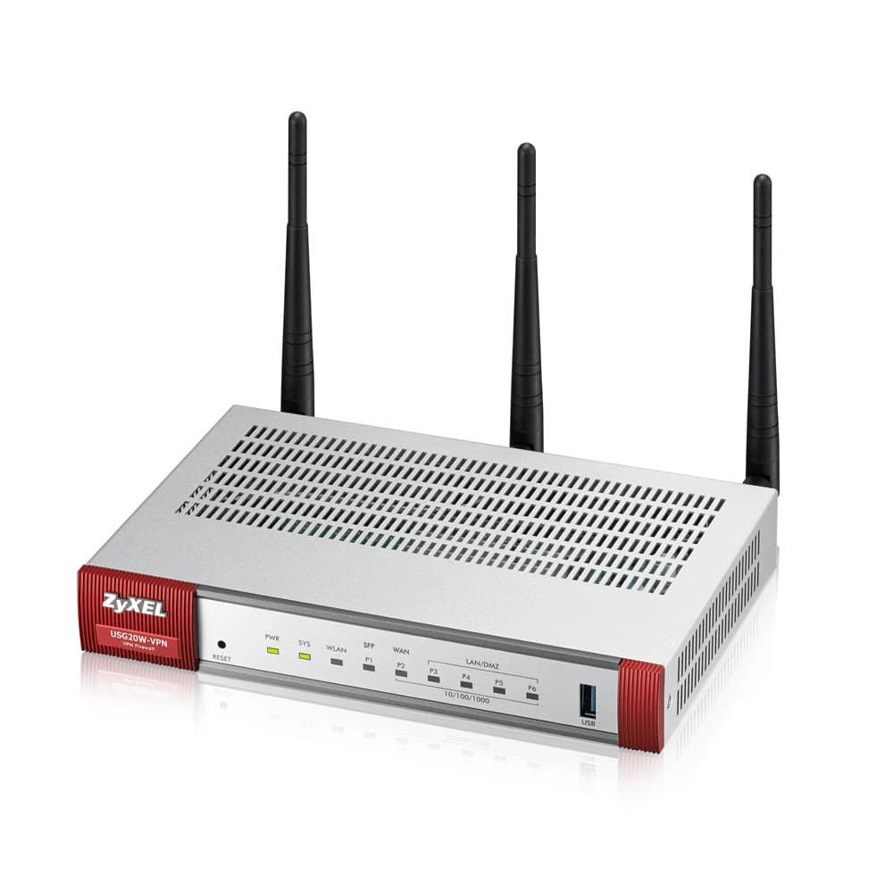 ROUTER ZYXEL ZyWall USG 20W, wired, port LAN 10/100/1000 x 4, port WAN 10/100/1000 x 1, "USG20W-VPN-EU0101F"