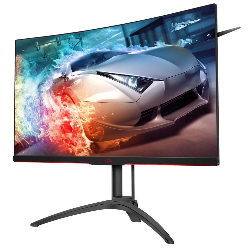 MONITOR AOC 31.5" gaming, VA, WQHD (2560 x 1440), Wide, curbat, 400 cd/mp, 4 ms, VGA, HDMI x 2, DisplayPort x 2, "AG322QC4"
