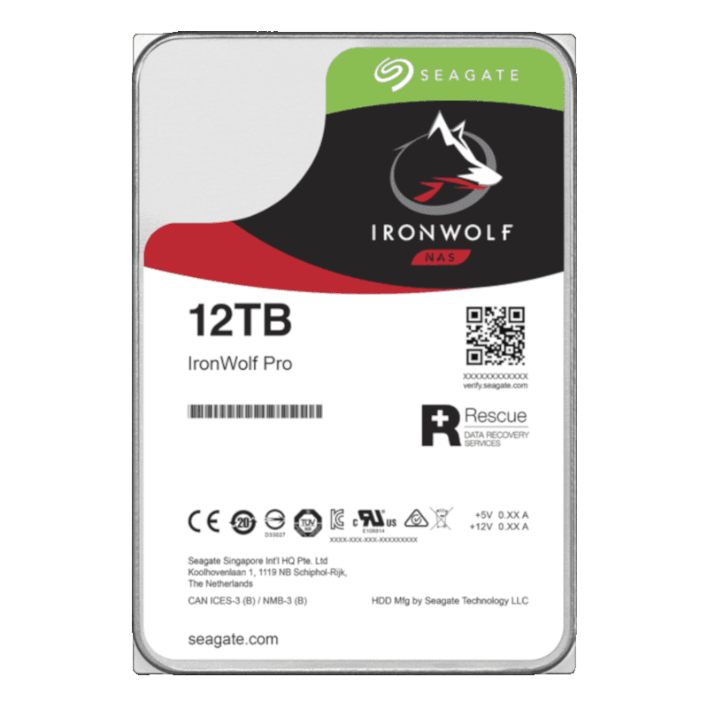 HDD SEAGATE 12 TB, IronWolf Pro, 7.200 rpm, buffer 256 MB, pt. NAS, "ST12000NE0008"