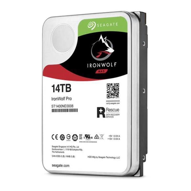HDD SEAGATE 14 TB, IronWolf Pro, 7.200 rpm, buffer 256 MB, pt. NAS, "ST14000NE0008"