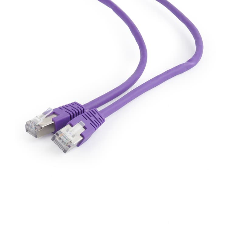 PATCH CORD FTP GEMBIRD Cat6, cupru-aluminiu, 0.5 m, violet, AWG26, ecranat "PP6-0.5M/V"