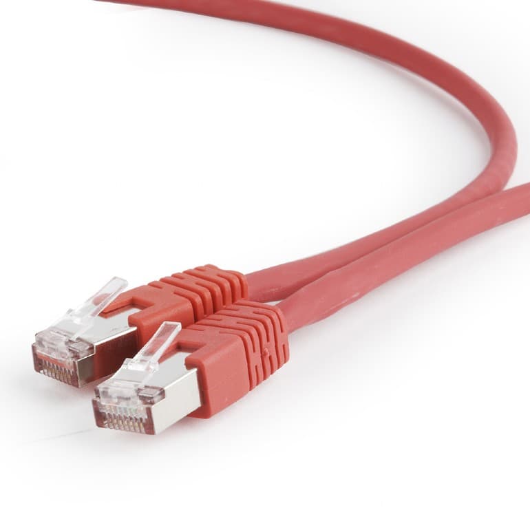 PATCH CORD S/FTP GEMBIRD Cat6a, LSZH, cupru, 0.5 m, rosu, AWG27, dublu ecranat "PP6A-LSZHCU-R-0.5M"