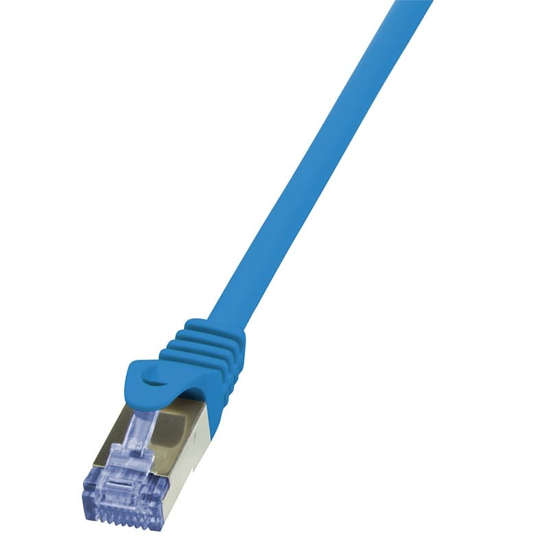 PATCH CORD S/FTP LOGILINK Cat6a, LSZH, cupru, 2 m, albastru, AWG26, dublu ecranat "CQ3056S"