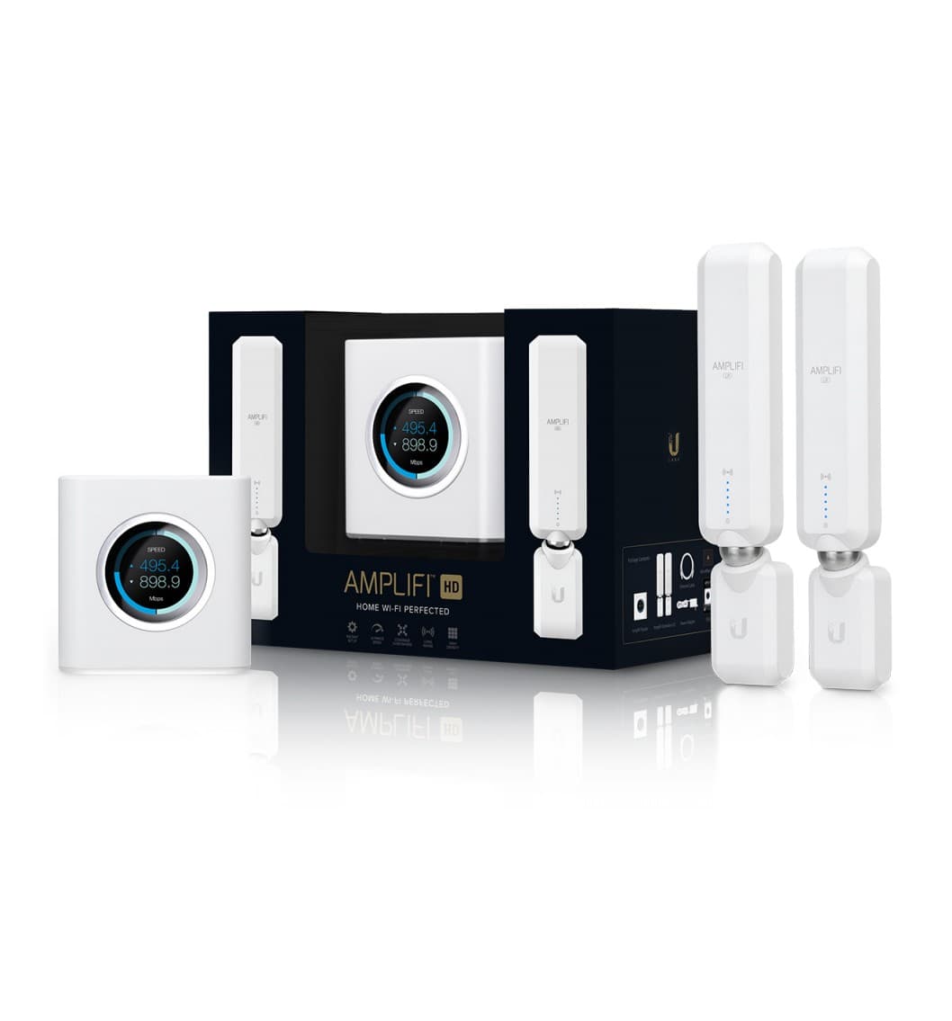 ROUTER Ubiquiti AmpliFI HD, wireless, 1750 Mbps, port LAN 10/100/1000 x 3, port WAN 10/100/1000 x 1, antena interna x 3, "AFI-HD-EU"
