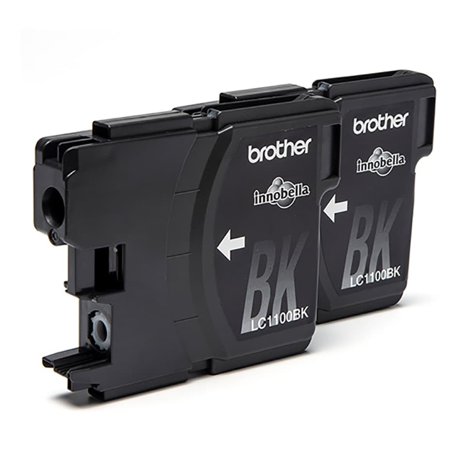 Dual-Pack Original Brother Black, LC1100BKBP2, pentru DCP-385|395|585|6690|J715|MFC-490|5490|5895|6490|6890|790, 2x450, "LC1100BKBP2"