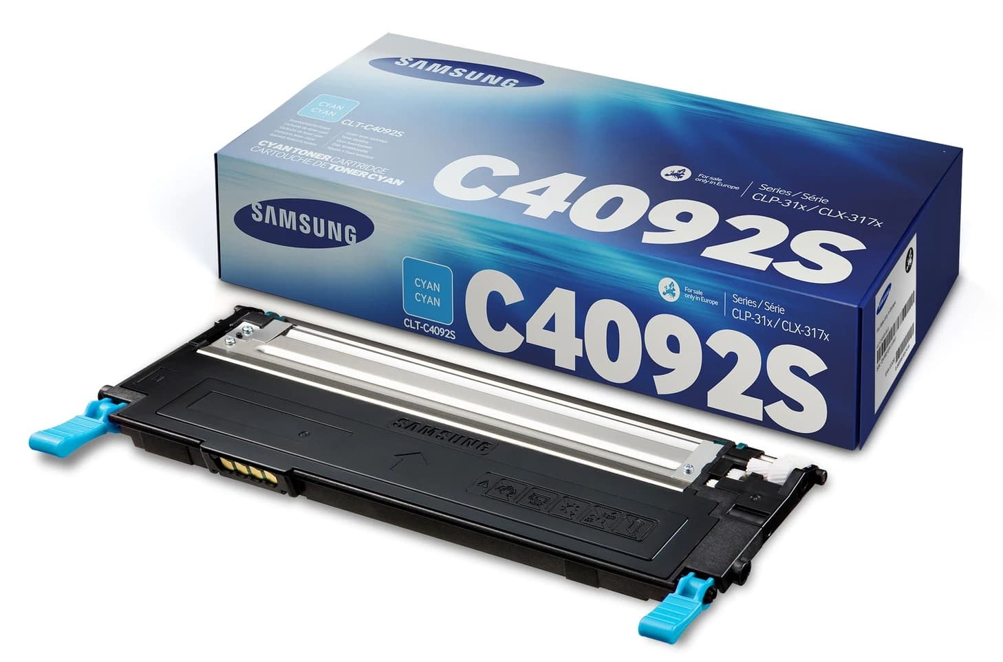 Toner Original Samsung Cyan, C4092S, pentru CLP-310|CLP-310N|CLP-315|CLP-315W|CLX-3170FN|CLX-3175|CLX-3175FN|CLX-3175FW|CLX-3175N, 1K, "SU005A"