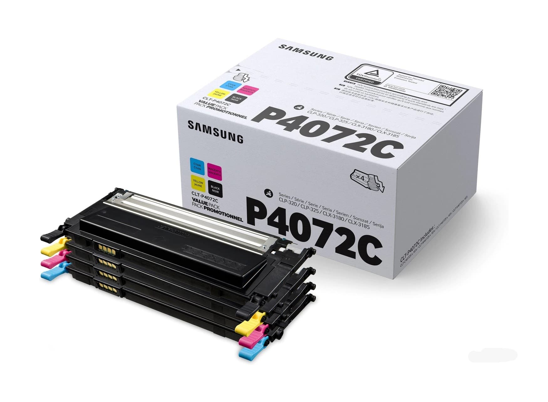 Combo-Pack Original Samsung CMYK, P4072C, pentru CLP-320|CLP-325|CLX-3185, 3 x 1K, "SU382A"