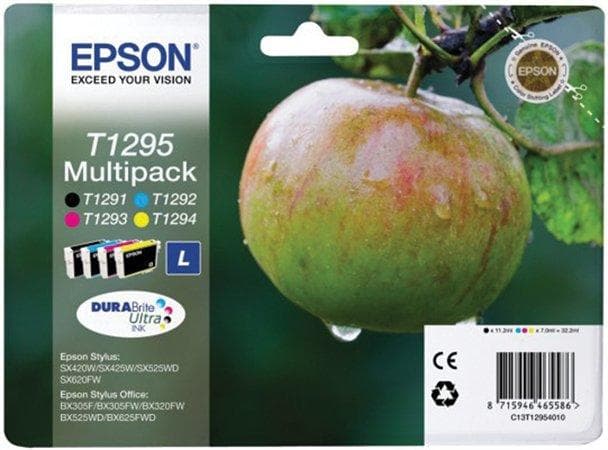 Combo-Pack Original Epson CMYK, C13T12954010, pentru Stylus SX420FW, "C13T12954010"