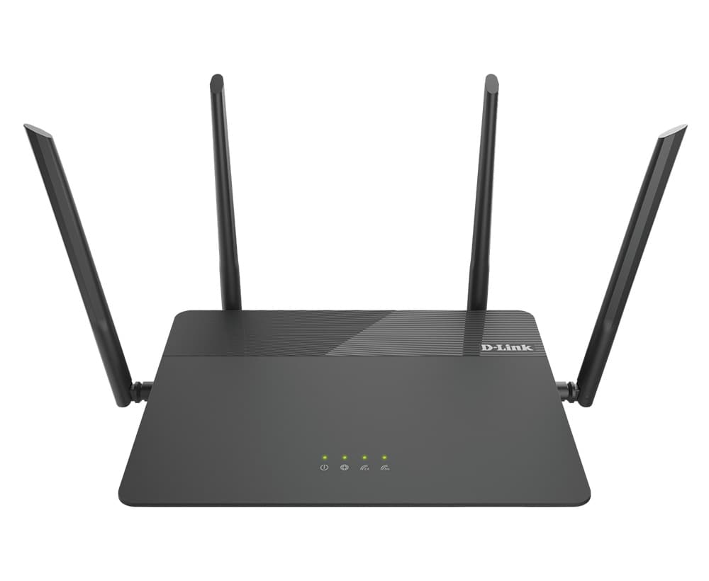 ROUTER D-LINK wireless 1900Mbps, 4 porturi Gigabit, 4 antene externe, Dual Band AC1900 (1300/600Mbps), AC SmartBeam, MU-MIMO, black "DIR-878"