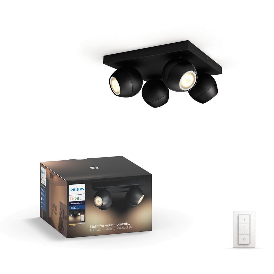 APLICA smart PHILIPS, LED, soclu GU10, putere 5.5 W x 4, tip lumina alb rece alb calda, 350 lumeni, alimentare 220 - 230 V, "000008718696164174"
