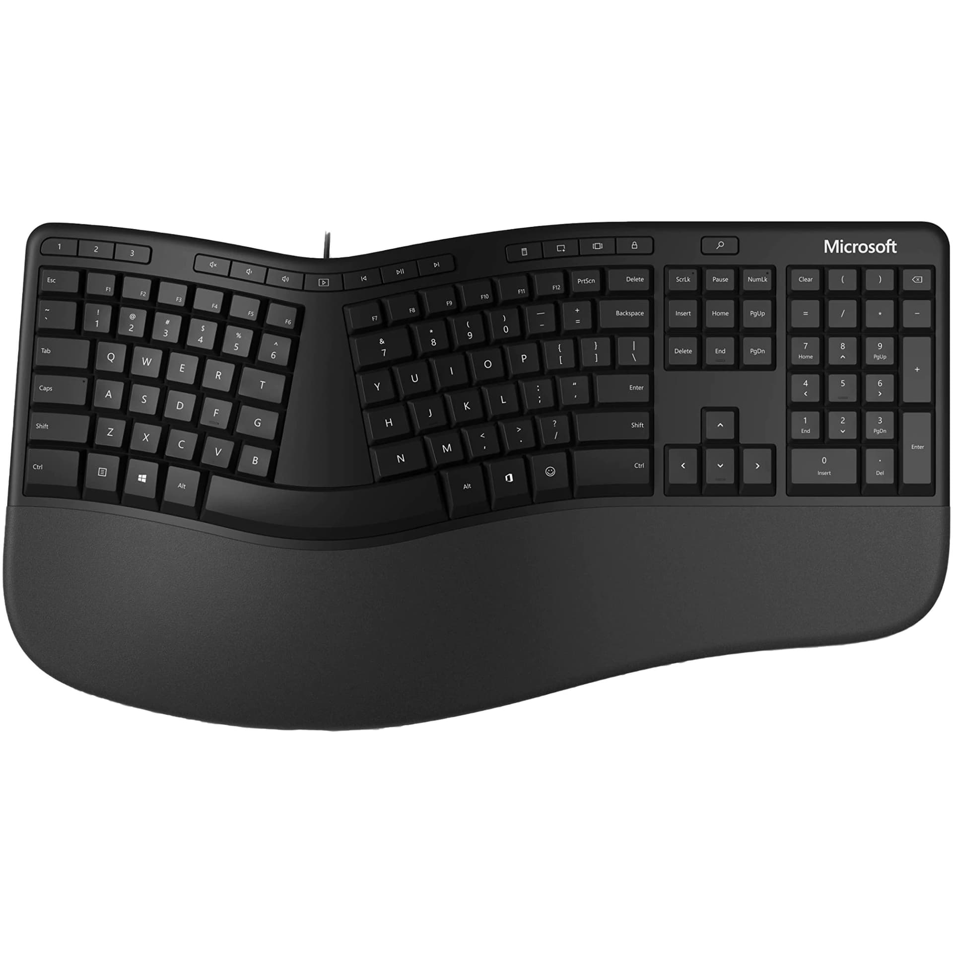 TASTATURI MICROSOFT, cu fir, 126 taste format standard (104-108 taste), USB, negru, "LXN-00013"