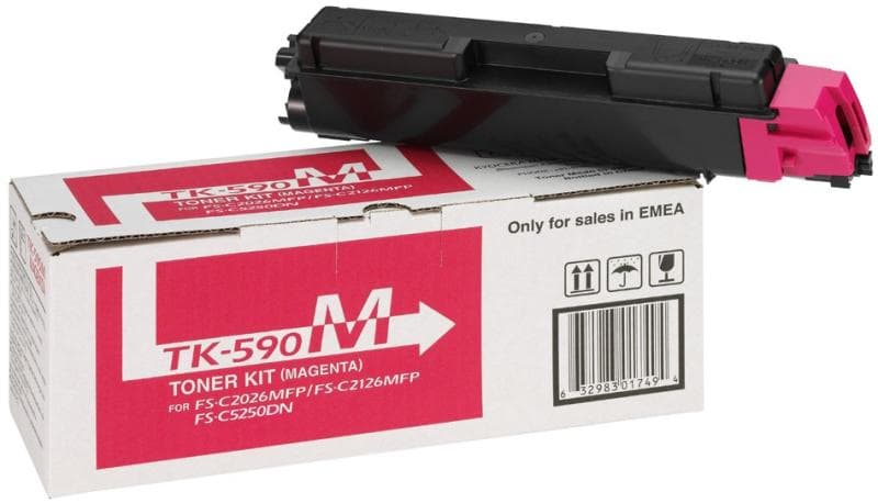 Toner Original Kyocera Magenta, TK-590M, pentru M6026|FS-C2016|FS-C2026|FS-C2126|FS-C5250, 5K, "TK-590M"