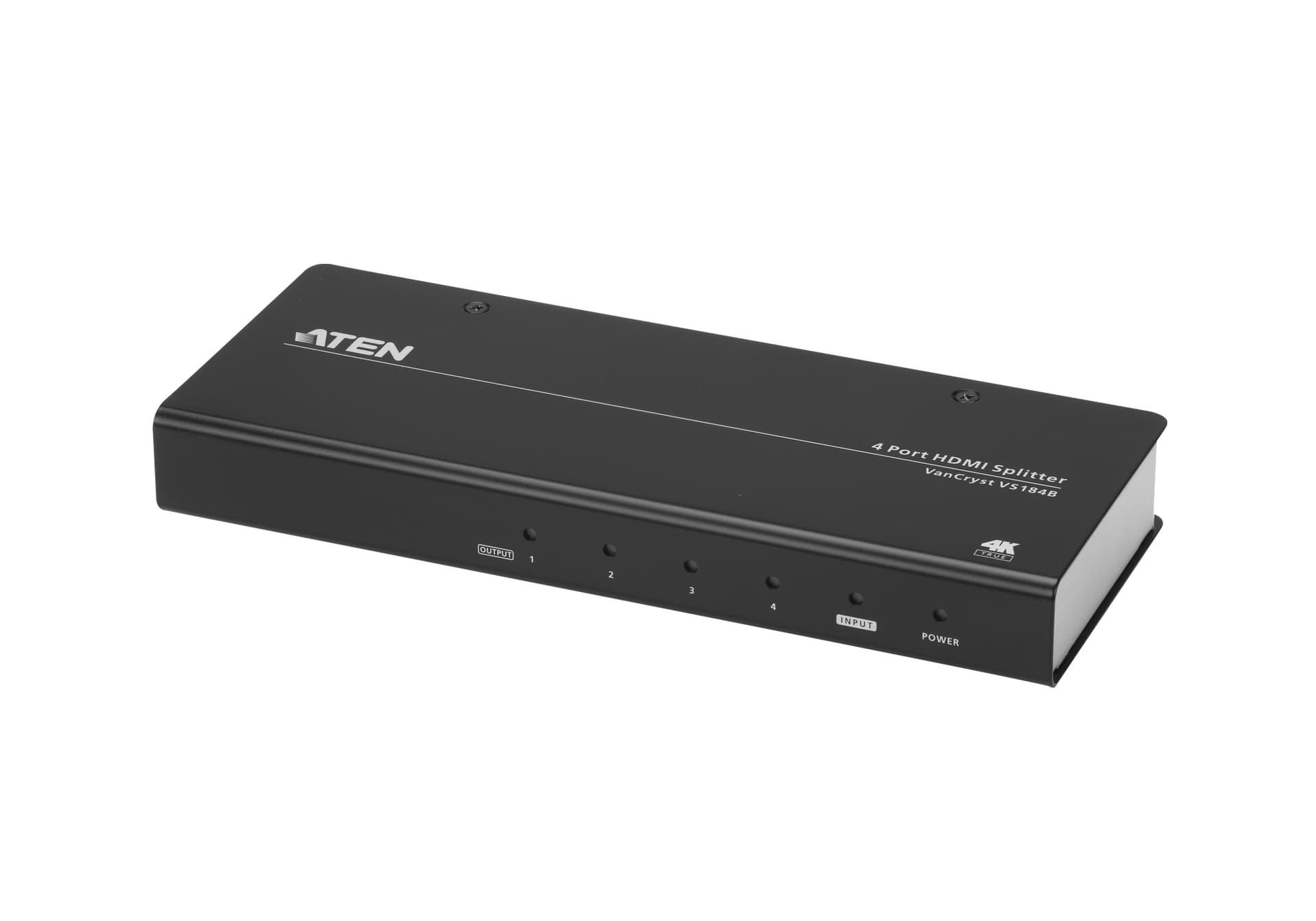 SPLITTER video ATEN, split HDMI la 4 monitoare, conector 1: HDMI (M); conector 2: HDMI (M) x 4, "VS184B-AT-G"