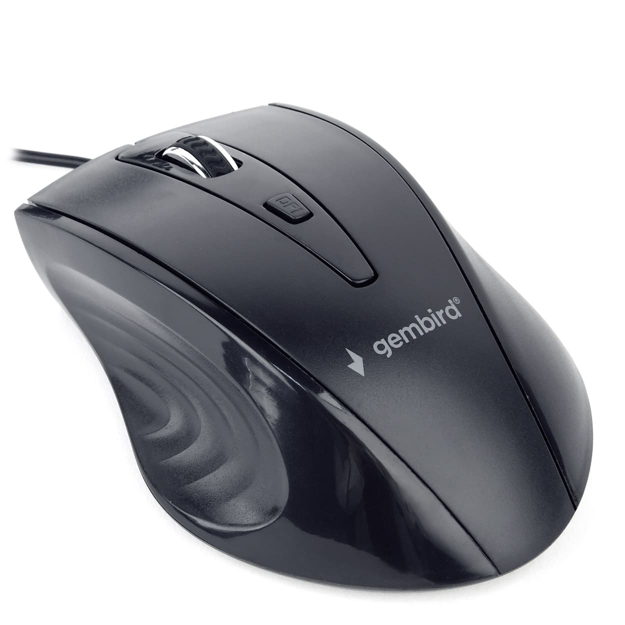 MOUSE GEMBIRD, PC sau NB, cu fir, USB, optic, 1200 dpi, butoane/scroll 4/1, negru, "MUS-4B-02"