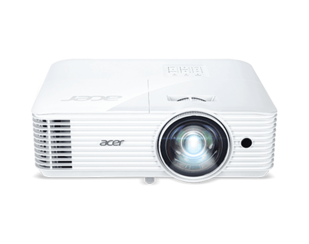 PROIECTOR ACER S1286H, lampa DLP, 3500 lumeni, rezolutie XGA (1024 x 768), contrast 20.000 : 1, VGA, HDMI, USB 2.0, Audio RCA x 2, boxe, "MR.JQF11.001"