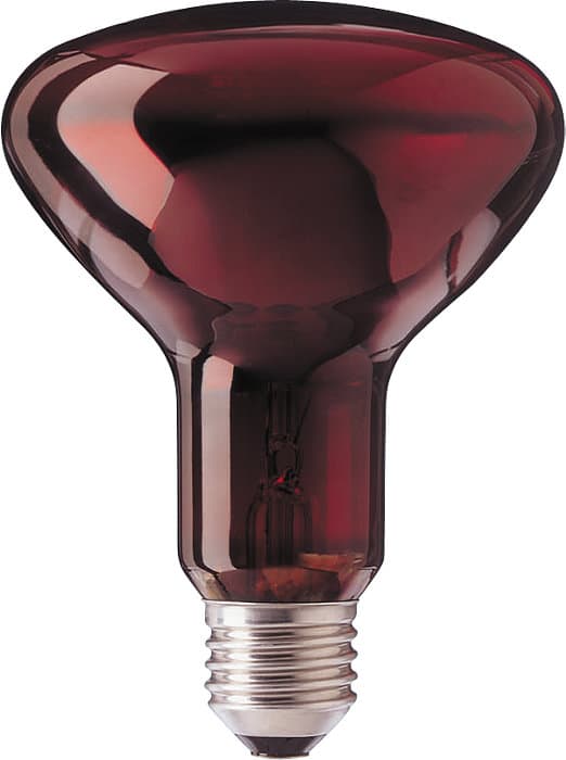 BEC IR Philips, soclu E27, putere, forma clasic, lumina rosie, alimentare 220 - 240 V, "000008711500145598"