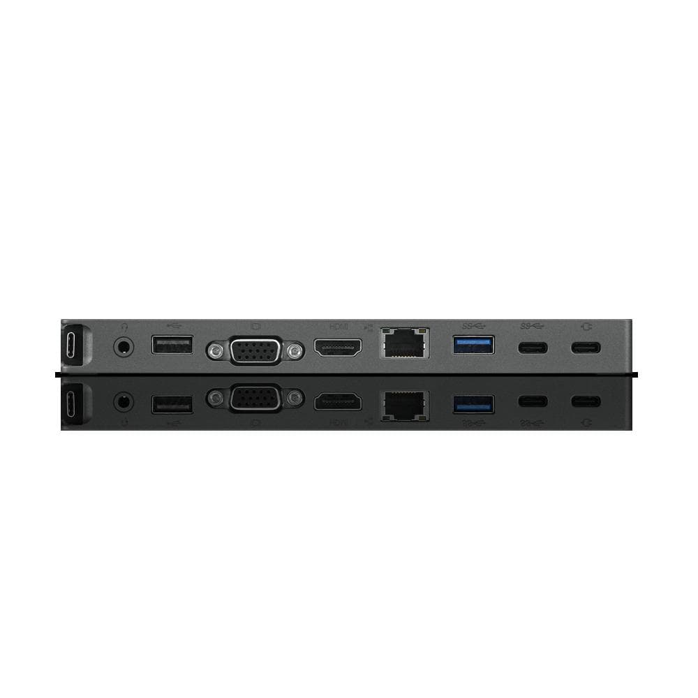 DOCKING Station LENOVO compatibil universal, conectare PC USB Type C, USB 3.0 x 3, USB Type C x 1, porturi video VGA x 1, HDMI x 1, RJ-45, negru, "40AU0065EU"