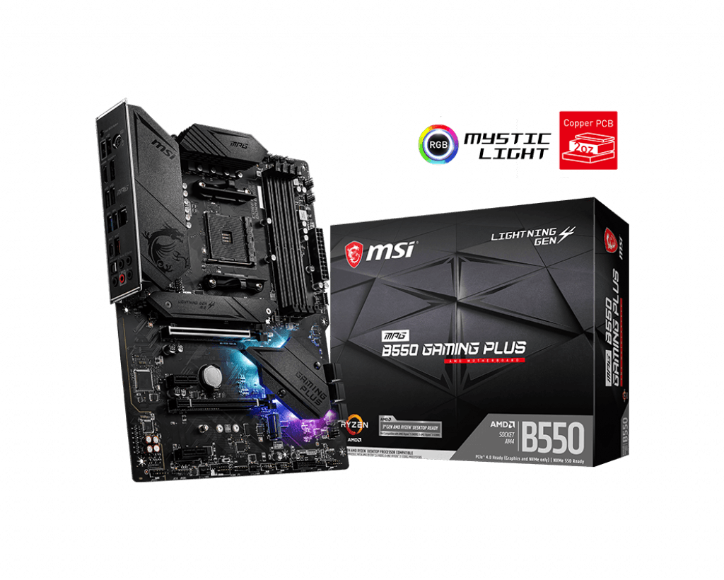 PLACA de BAZA MSI "MPG B550 GAMING PL", skt AM4, ATX, AMD B550, 4 x DDR4, max. 128 GB, 6 x SATA, 2 x M.2, 7.1, "MPG B550 GAMING PL"