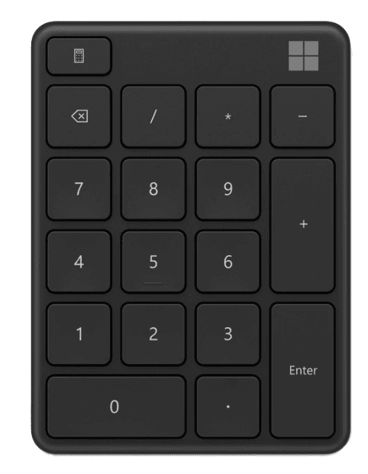 TASTATURA numerica MICROSOFT, wireless, 18 taste, negru, "23O-00009"