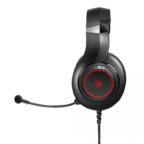 CASTI A4TECH Bloody gaming, cu fir, tip standard, utilizare multimedia (PC and more), microfon pe casca, iluminare, negru, jack 3.5", "G220"